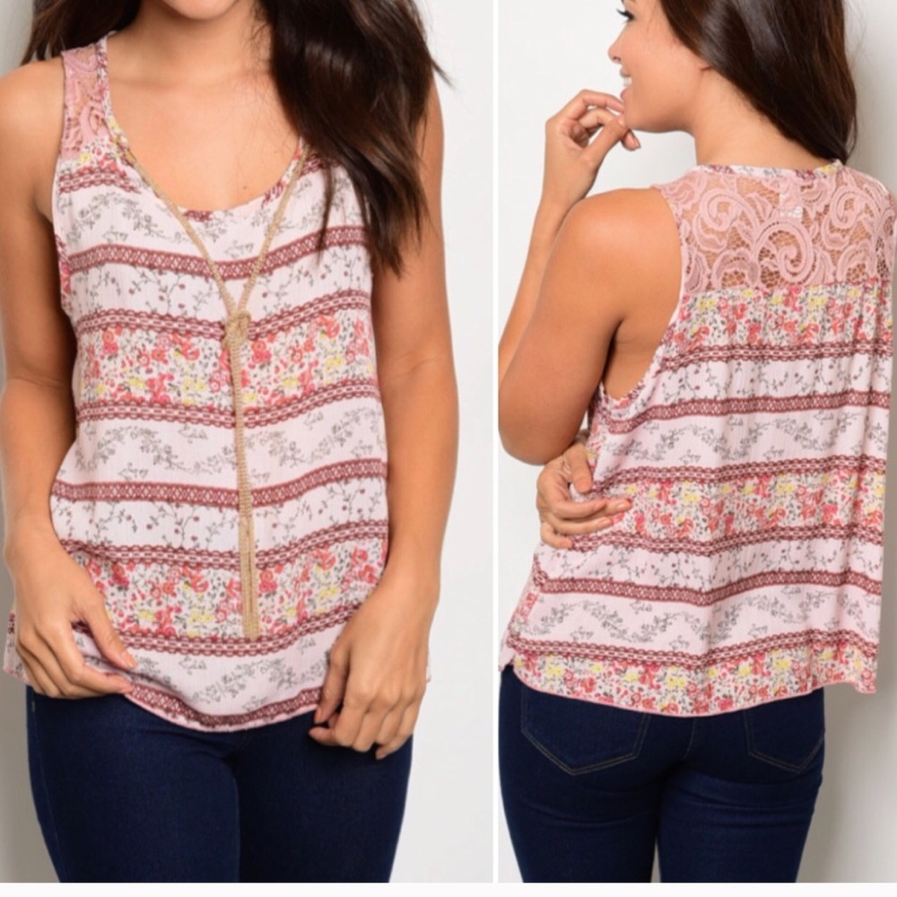Cute boho style tank